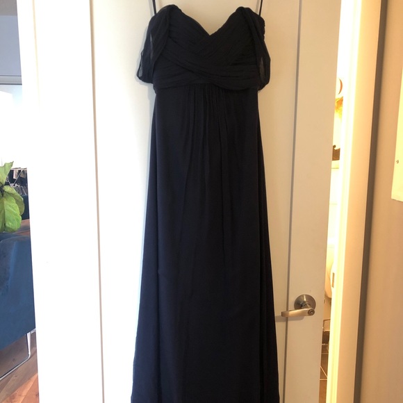 Amsale Silk Chiffon Dress ‘G851C’ - Picture 3 of 5